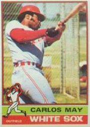 1976 Topps Baseball Cards      110     Carlos May